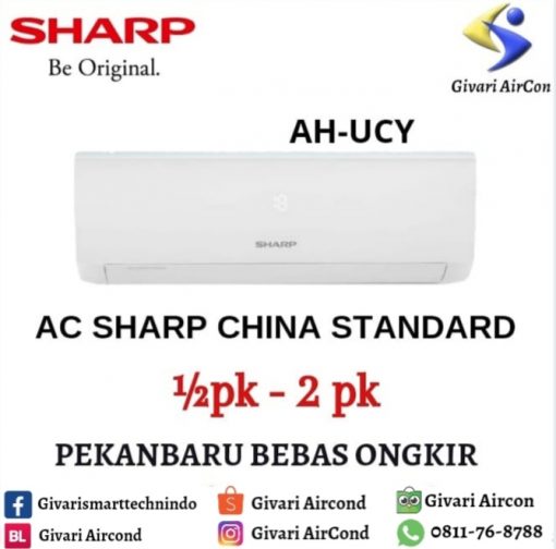 AC SHARP SPLIT STANDARD CHINA TURBO COOL 3/4 PK  AH/AU-A7UCY